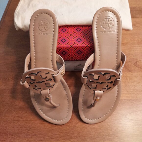 Tory Burch Shoes - Miller Calf Leather Sandals size 7.5